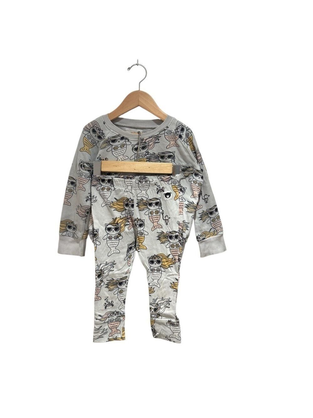 Huxbaby Blue Mercat Kids Matching Set - size 2/3